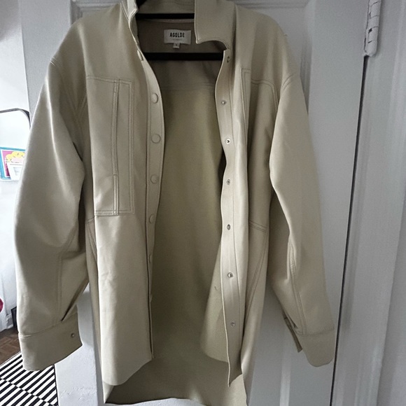 AGOLDE Vegan Leather Utility Shirt / Jacket - Picture 4 of 7